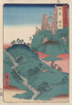 Steep Landscape Rising To a Natural Bridge of Rocks