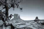 Monument Valley Panorama (B&W)