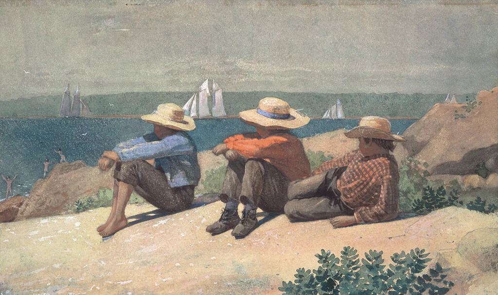 On the Beach, 1875