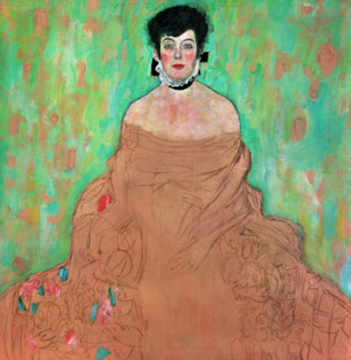 Portrait of Amalie Zuckerkandl (unfinished), 1917-1918
