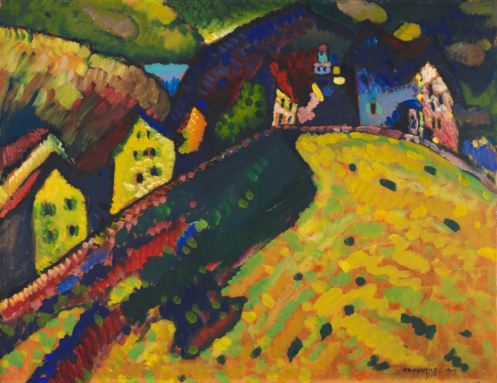 Houses At Murnau, 1909