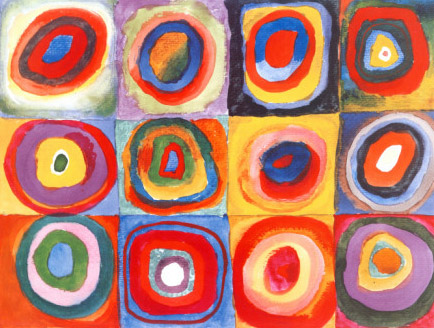Farbstudie Quadrate
