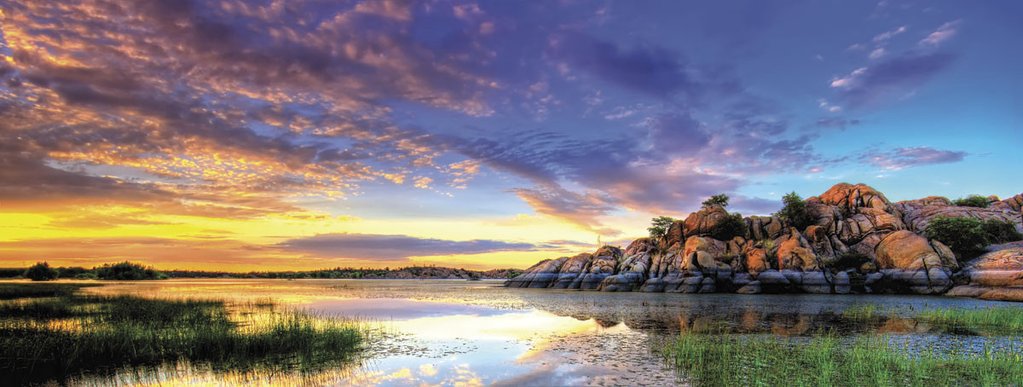 Willow Lake Spring Sunset