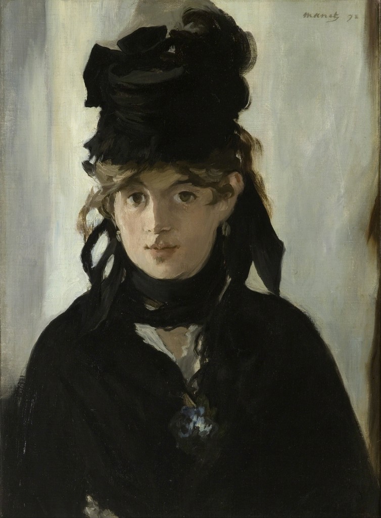 Berthe Morisot with Bouquet of Violets, 1872