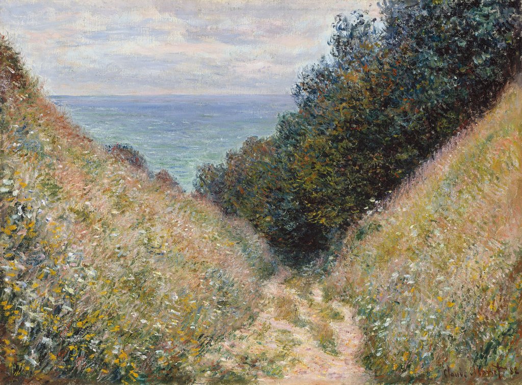Road At La Cavee, Pourville, 1882