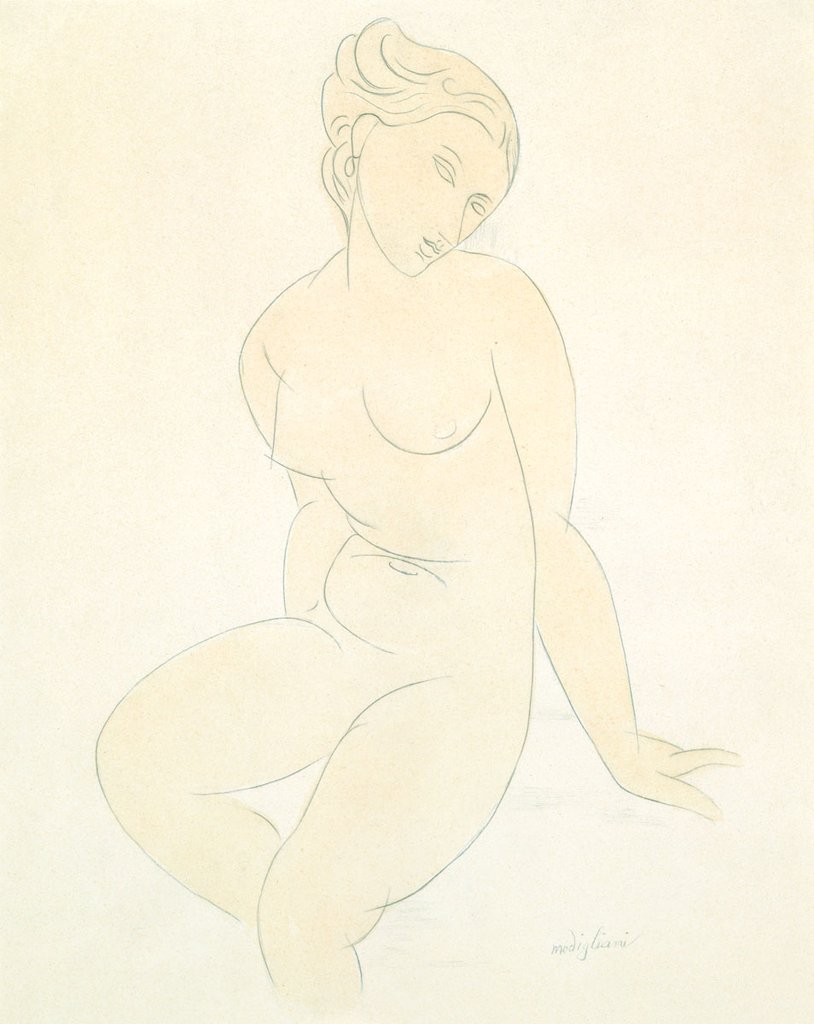 Seated Female Nude, c. 1917