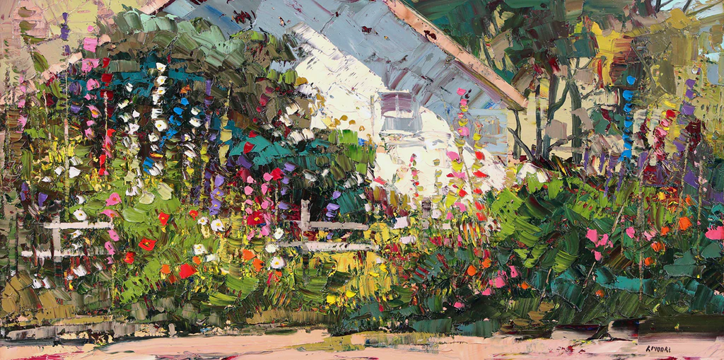 Hollyhocks