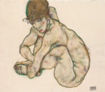 Crouching Nude Girl