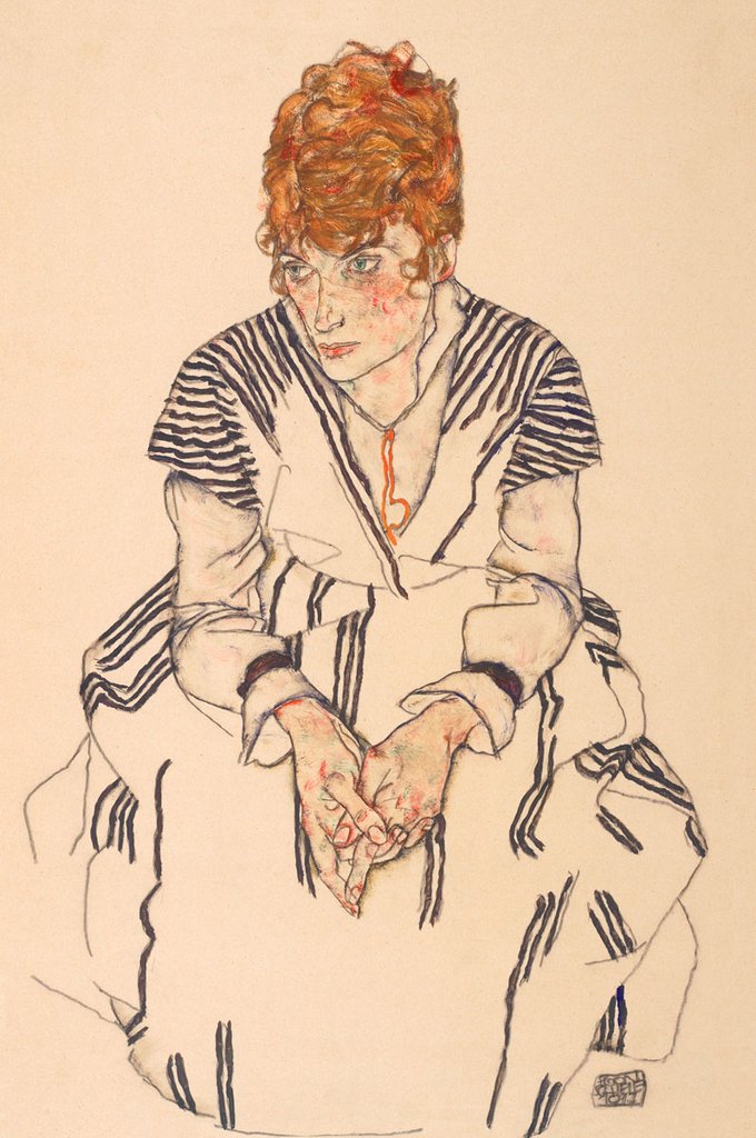 Portrait of the Artist's Sister-in-Law, Adele Harms, 1917