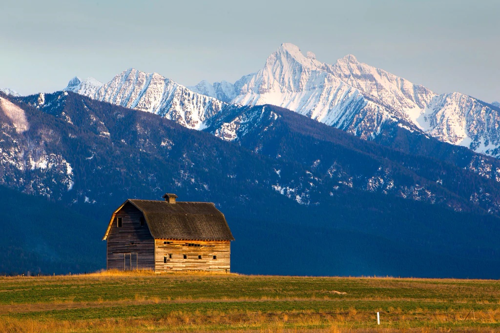 Old Barn Near Polson, Montana