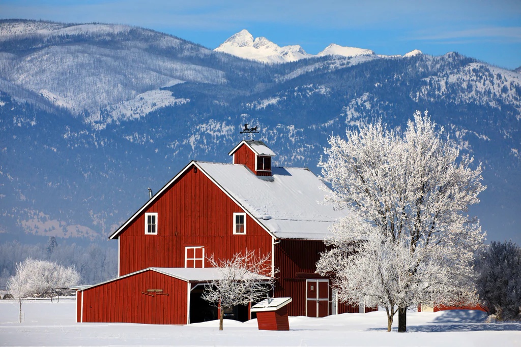 Red Barn On the Teller Wildlife Refuge