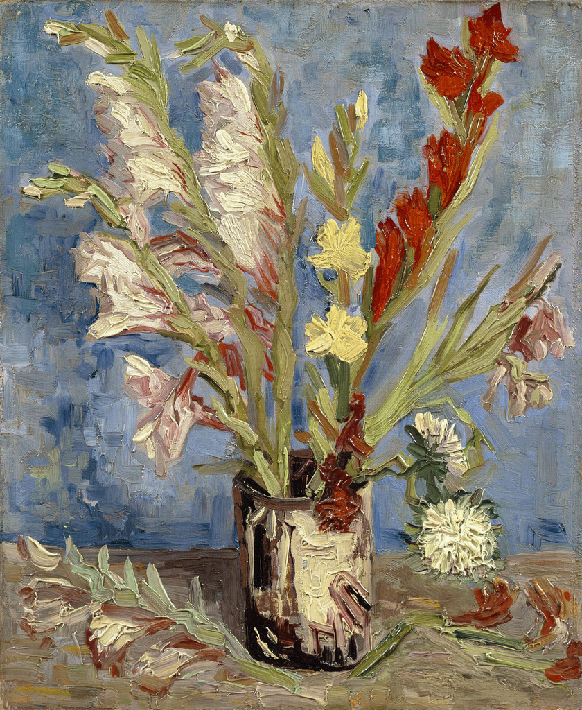 Vase with Gladioli and China Asters, 1886