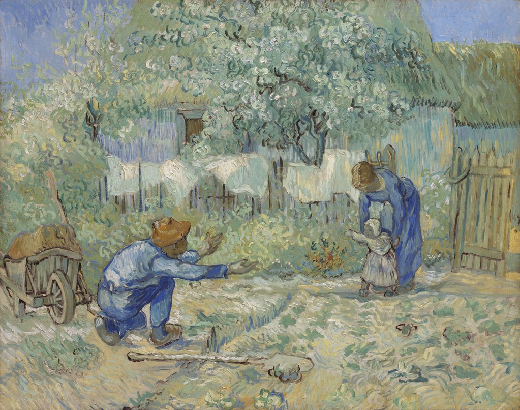 First Steps - After Millet, 1890