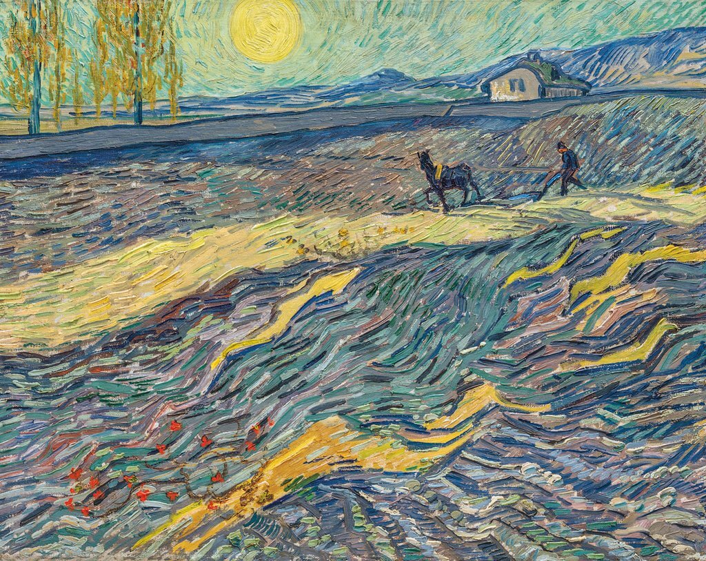 Field with Plowing Farmers, 1889