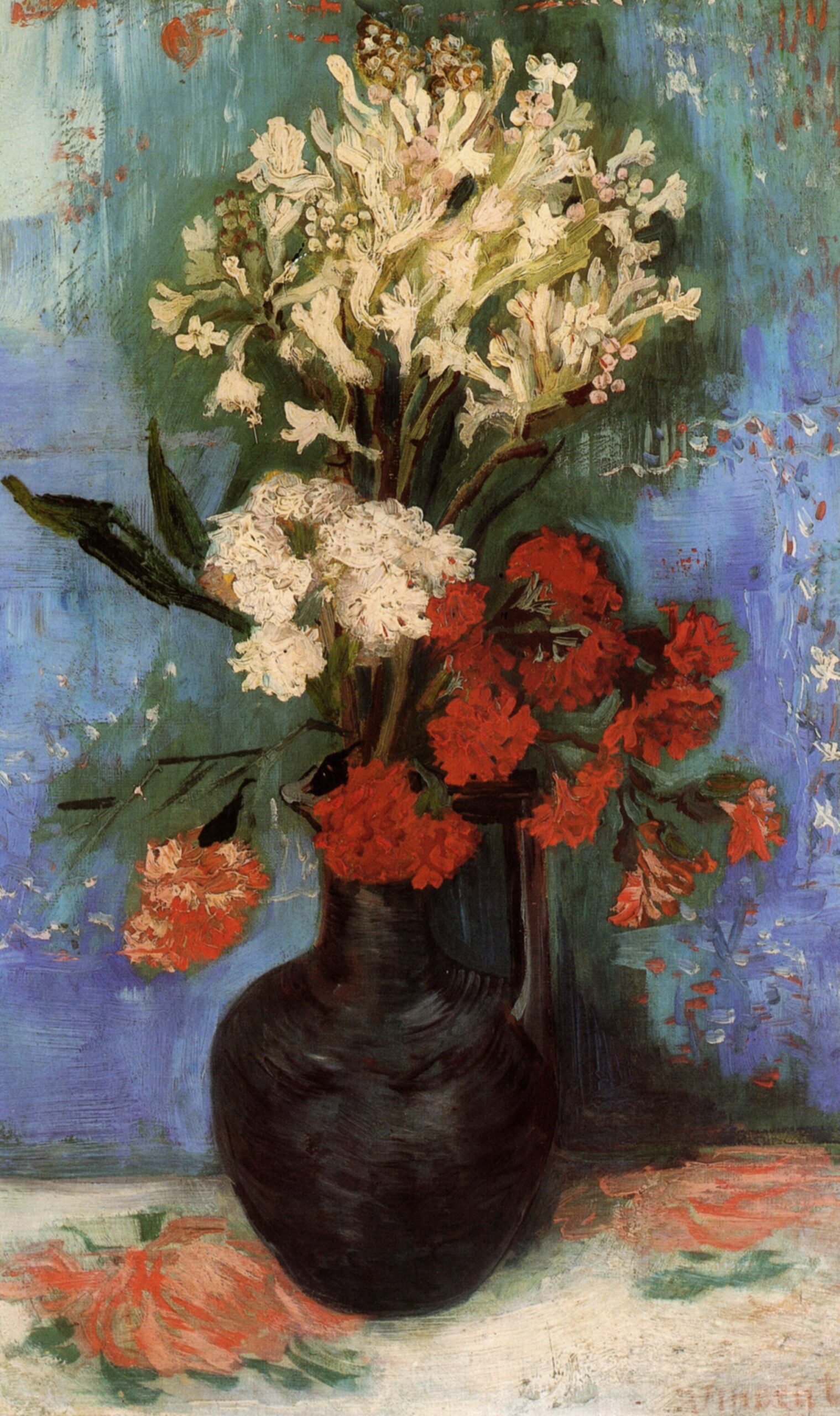 Vase with Carnations and Other Flowers, 1886
