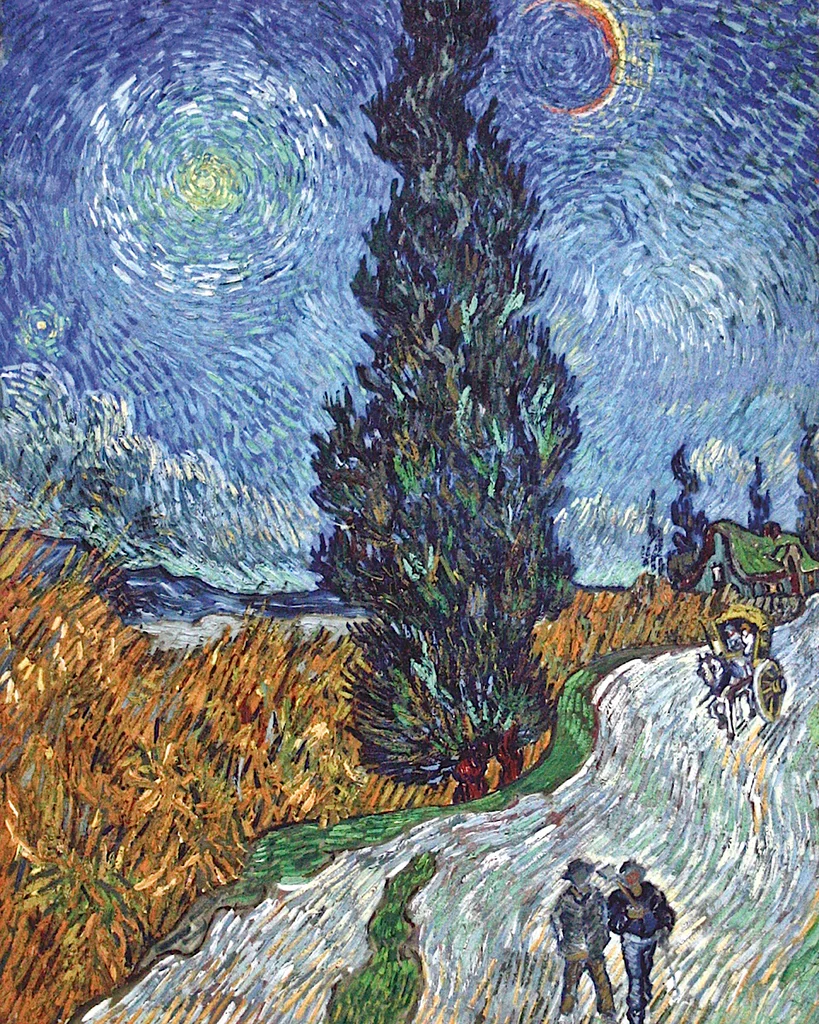 Country Road in Provence by Night, c. 1890