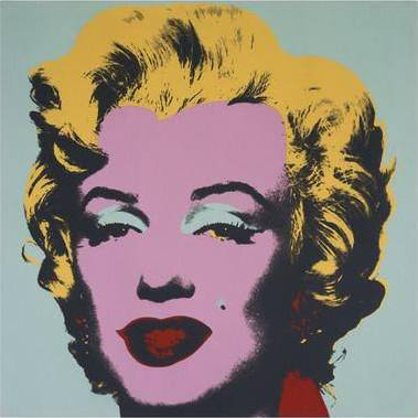 Marilyn Monroe (Marilyn) 1967 (on blue ground)
