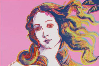Details of Renaissance Paintings (Sando Botticelli, Birth of Venus, 1482), 1984 (pink)
