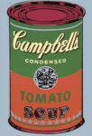 Colored Campbell's Soup Can, 1965 (Green & Red