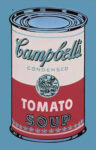 Colored Campbell's Soup Can, 1965 (Pink & Red)