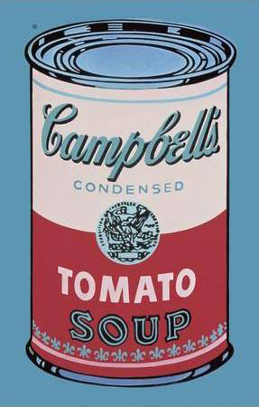 Colored Campbell's Soup Can, 1965 (Pink & Red)