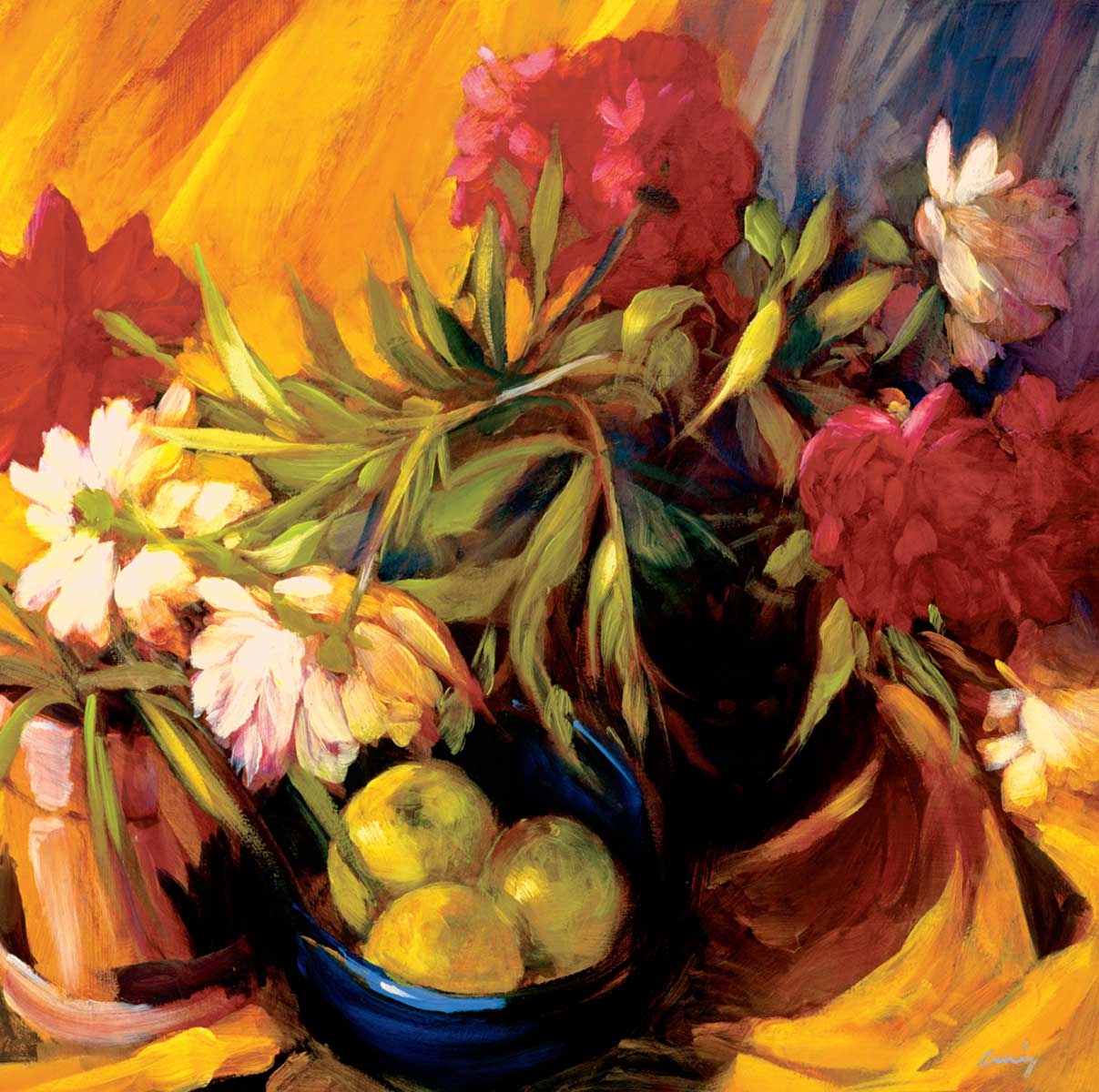 Peonies and Apples