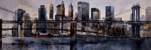 Brooklyn and Manhattan Bridges
