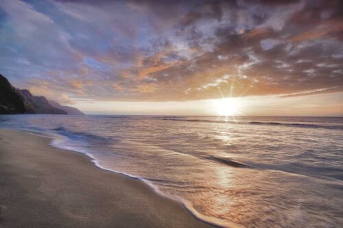 Ke'e Beach Sunset