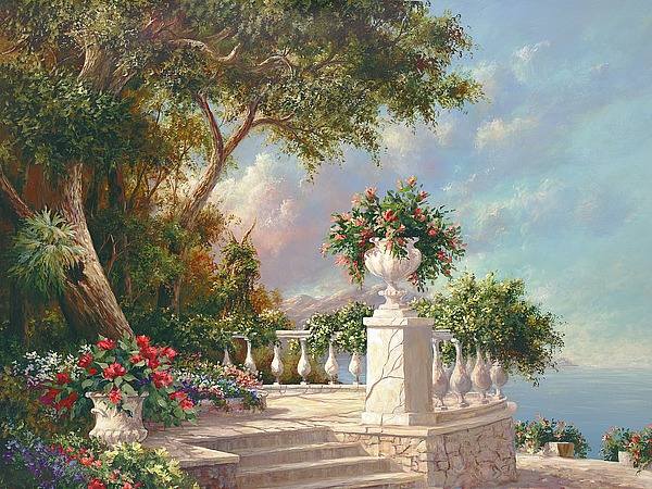 Balcony At Lake Como