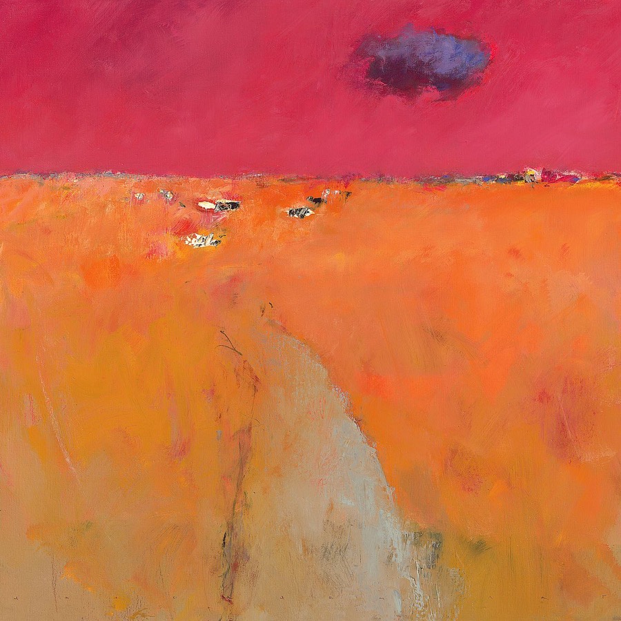 Landscape in Orange and Red