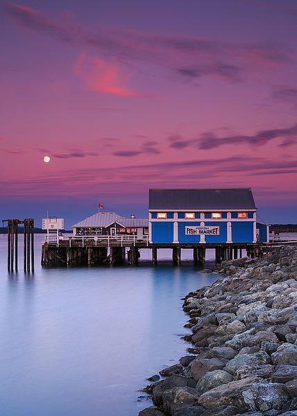Moon Over Sydney Fish Market
