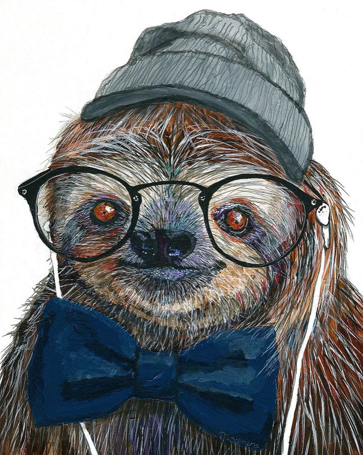 Hipster Sloth
