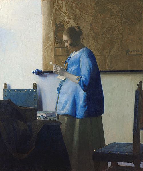 Woman Reading a Letter, c. 1663