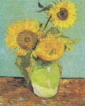 Three Sunflowers in a Vase, 1888