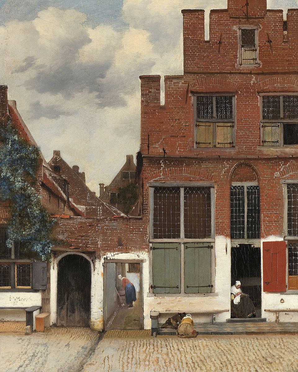View of houses in Delft, Known as the Little Street, c. 1658