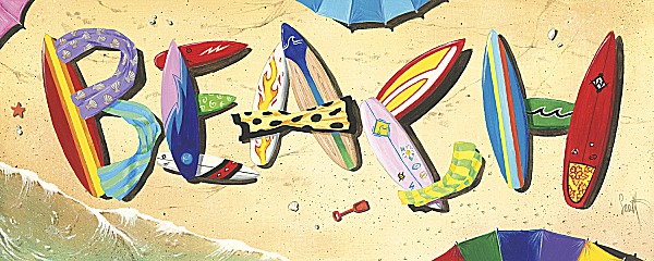 Beach in Boards