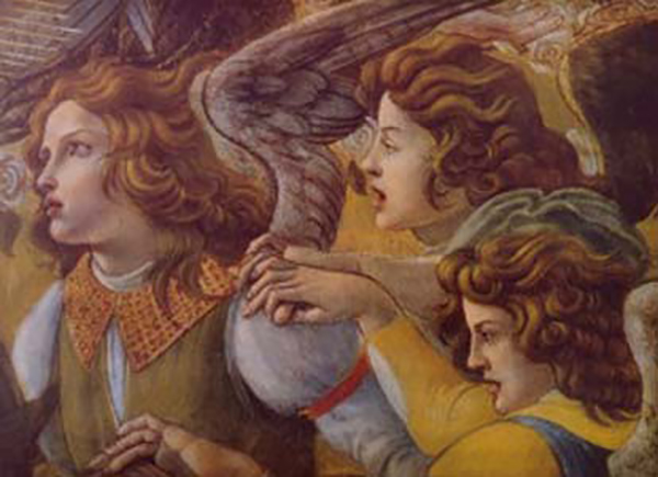 Angels (Detail from The Coronation)