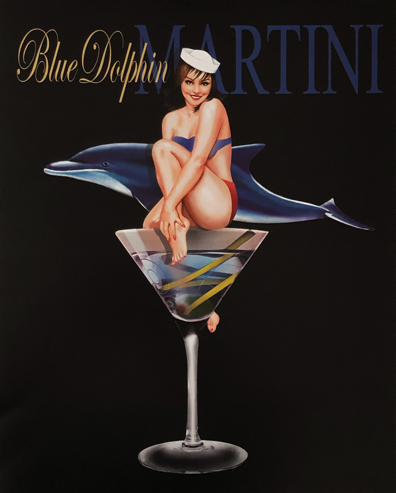 Blue Dolphin Martini