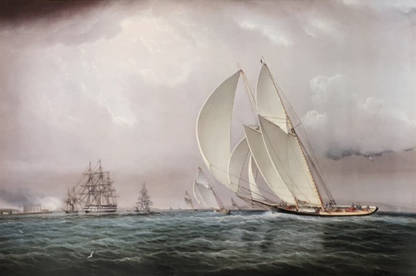 Yachting Race in New York Harbor, c. 1870