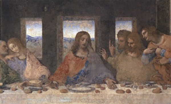 The Last Supper, 1498 (post restoration), detail