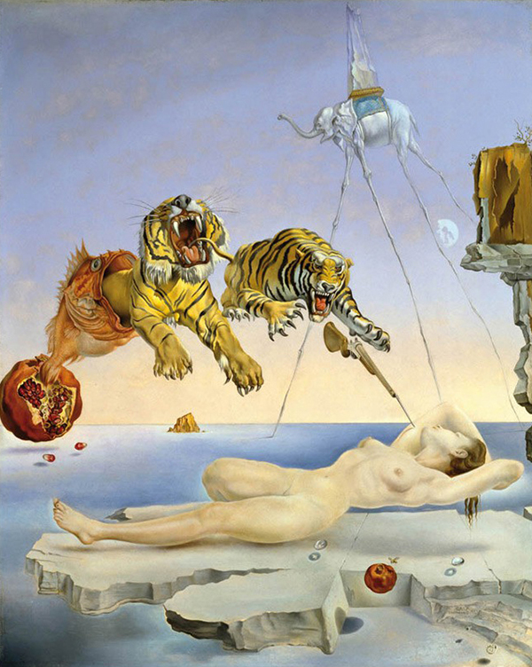 Reve Cause Par Le Vol d'une Abeille Autour d'une Pomme-grenade, une Seconde Avant l'Eveil, 1934