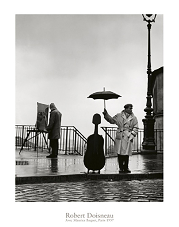 Avec Maurice Baquet, Paris, 1957