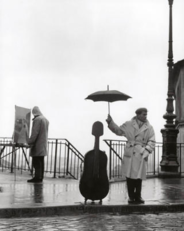 Avec Maurice Baquet, Paris, 1957