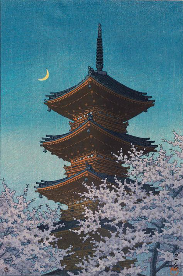 Pagoda in Moonlight