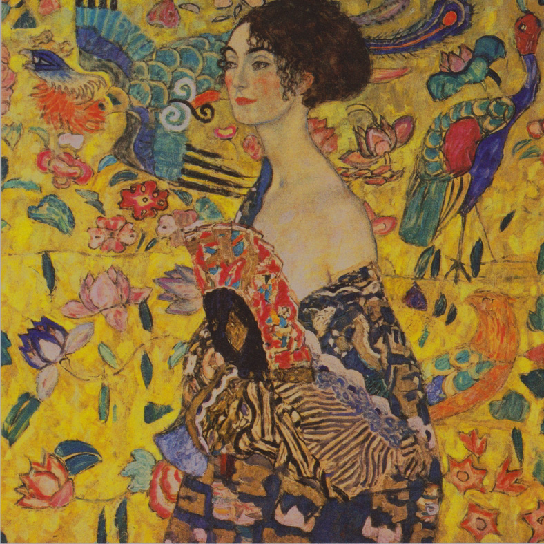 Lady with a Fan (Signora con Ventaglio) 1917-18
