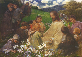 Christ and the Little Children, 1917
