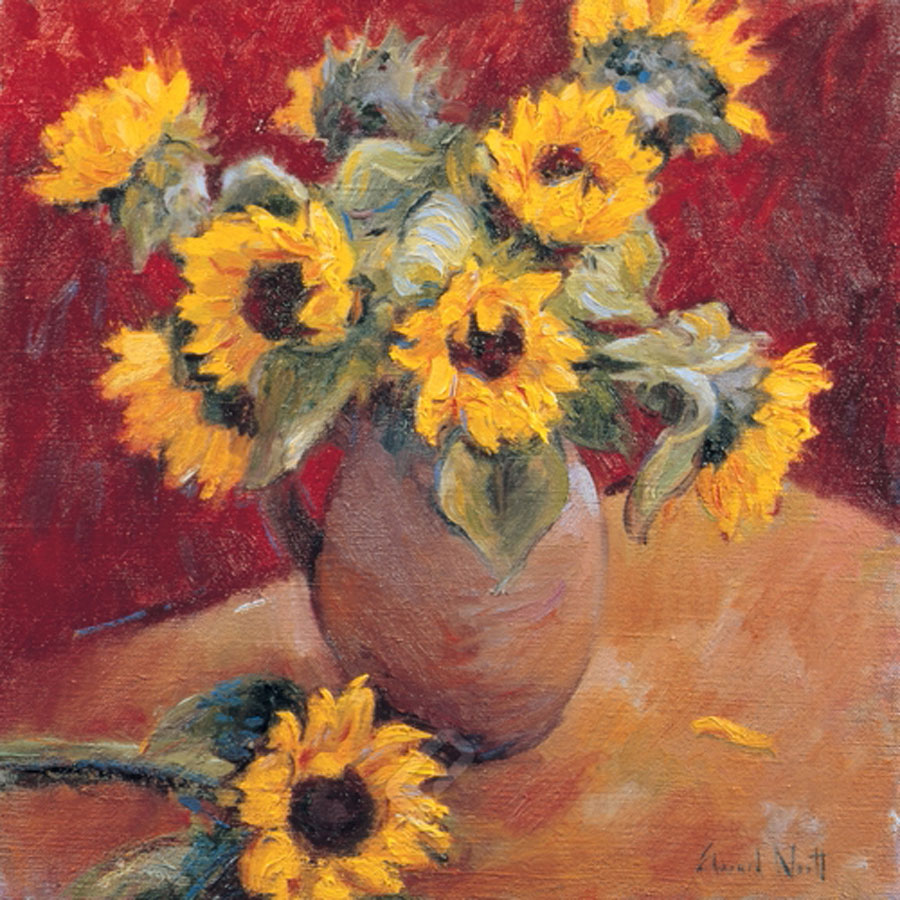 Jug of Sunflowers