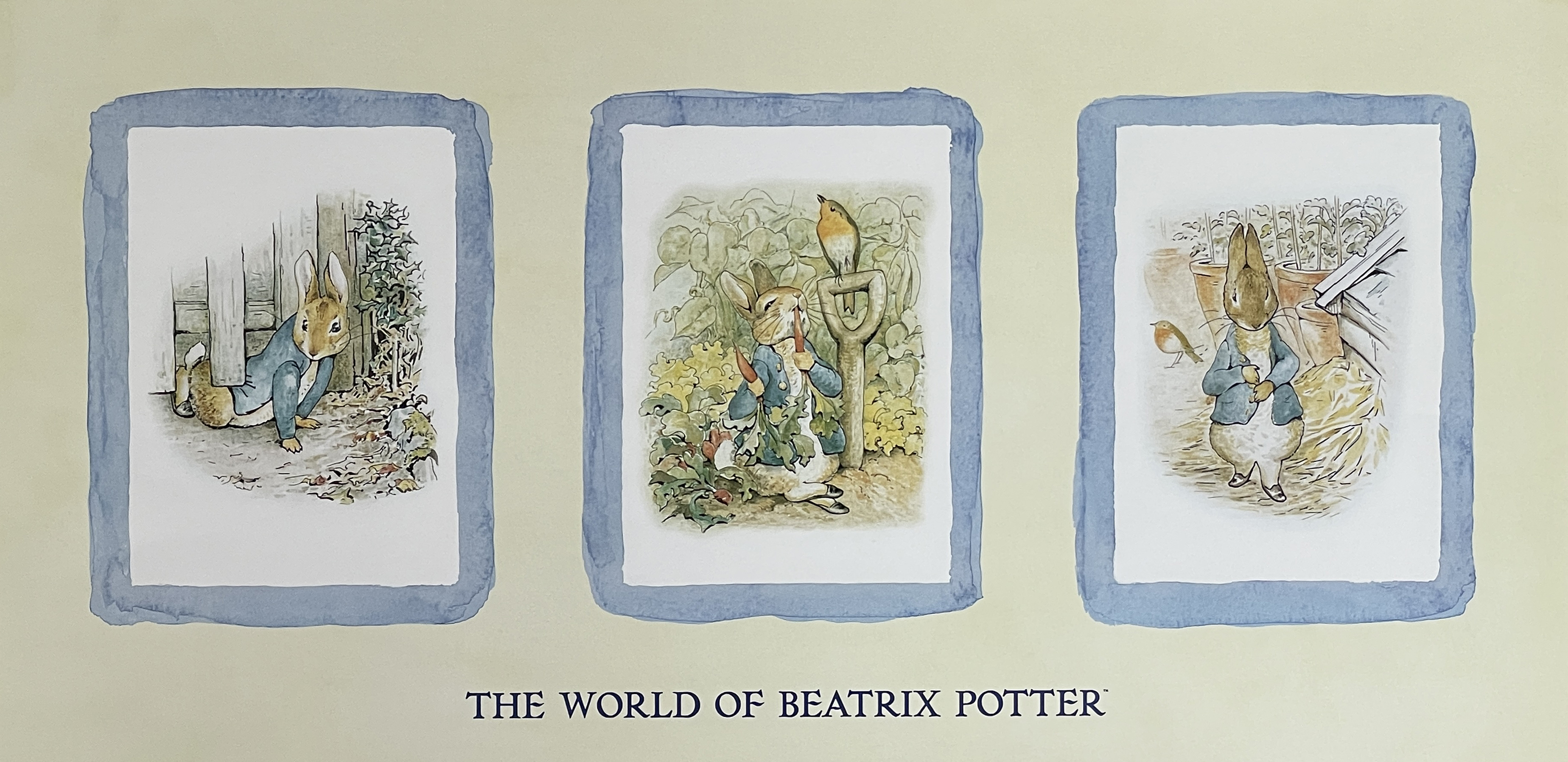 Peter Rabbit Garden Triptych