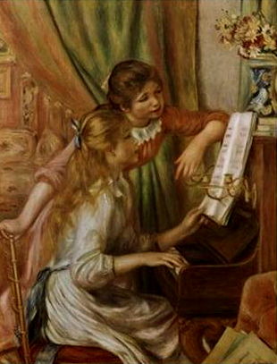 Two Girls At the Piano, 1892