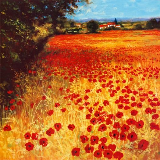 A Field of Red and Gold
